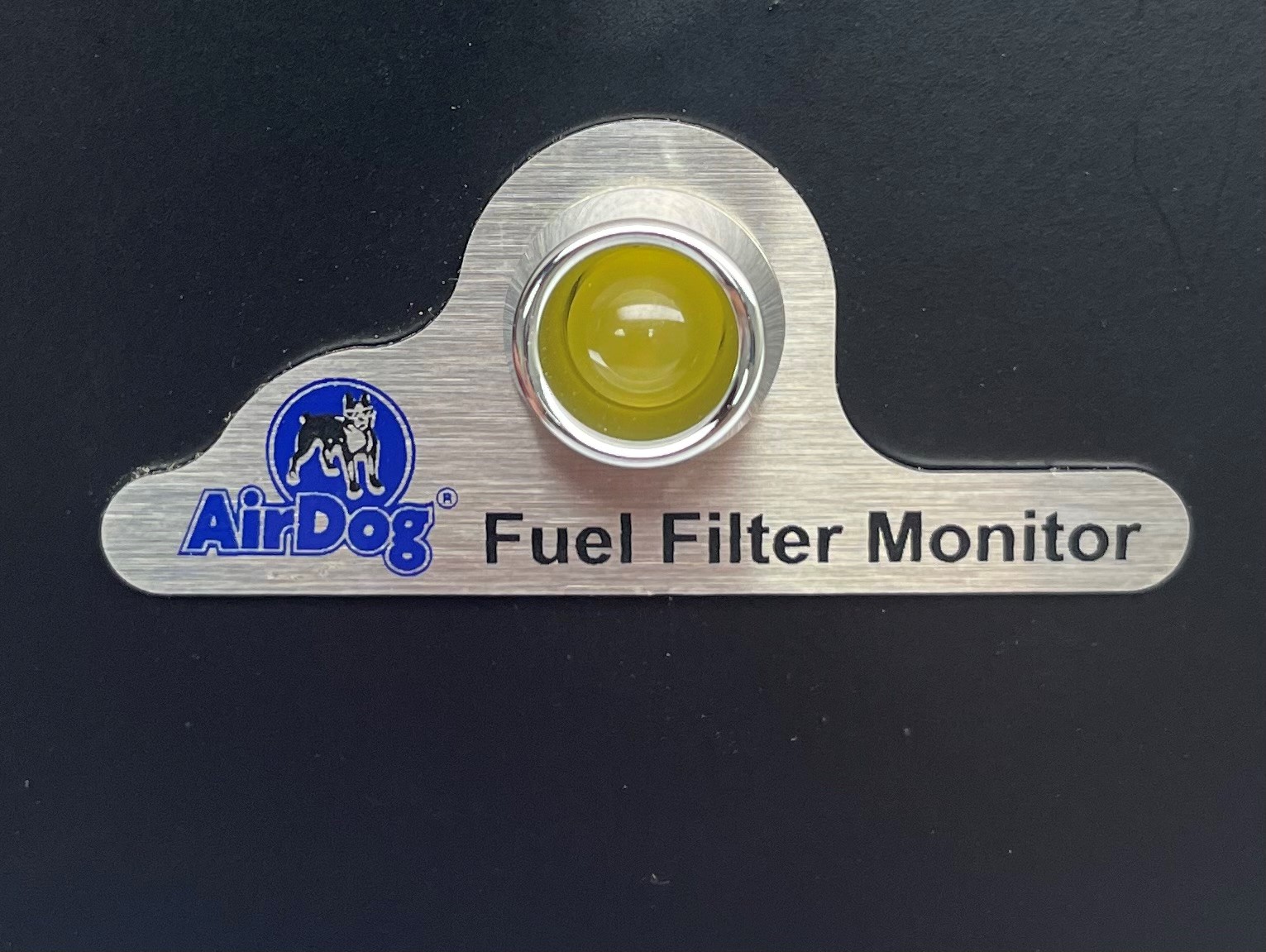 airdog fuel filter indicator light & dash plate
